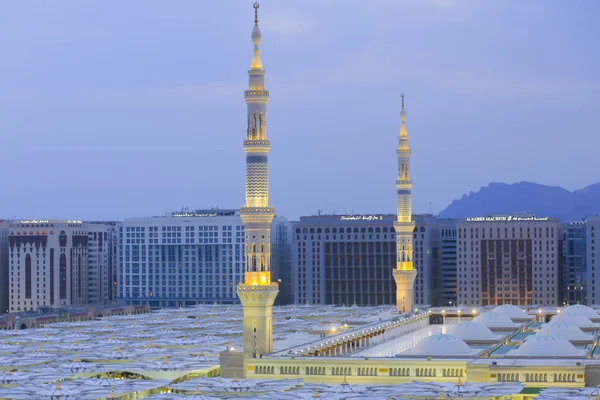 Mosquée Masjid Nabawi Mosquée Nabawi Mosquée Prophète Médine Ville Lumière — Photo