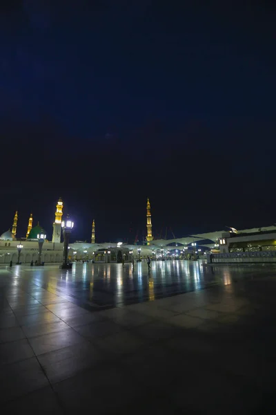 Masjid Nabawi Nebo Nabawi Mešita Mešita Proroka Medíně Město Světel — Stock fotografie