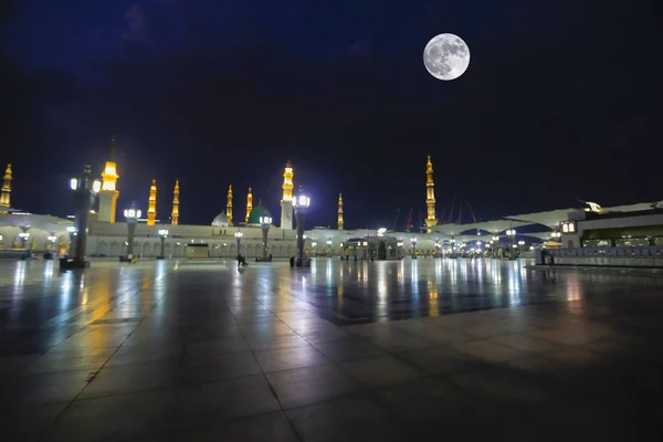 Masjid Nabawi Atau Masjid Nabawi Masjid Nabi Madinah Kota Cahaya — Stok Foto