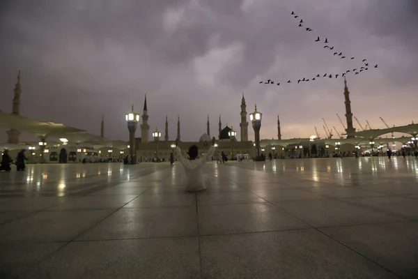 Nabawi Nabawi 모스크 예언의 사우디 아라비아에서 Nabawi 모스크는 이슬람의 모스크 — 스톡 사진