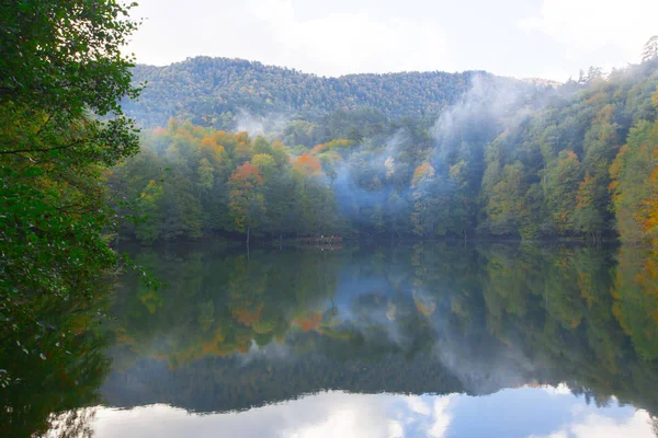 Őszi Táj Hét Yedigoller Park Bolu Törökország — Stock Fotó