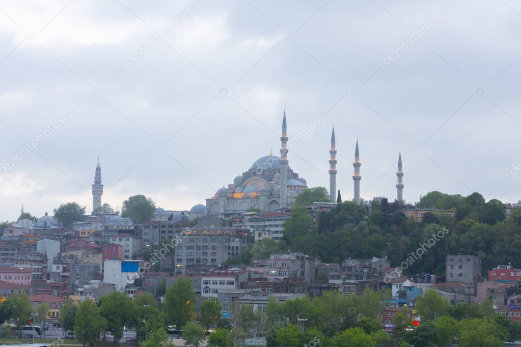 Istanbul the capital of Turkey, eastern tourist city.