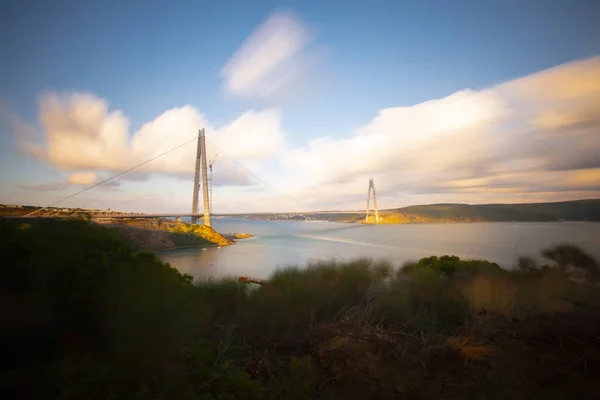 Yavuz Sultan Selim Bridge Istanbul Turquia — Fotografia de Stock