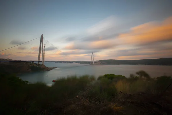 Yavuz Sultan Selim Bridge Istanbul Turquia — Fotografia de Stock