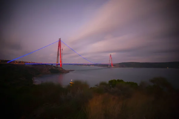 Yavuz Sultan Selim Bridge Istanbul Turquia — Fotografia de Stock