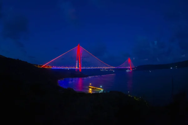 Yavuz Sultan Selim Bridge Istanbul Turkije — Stockfoto