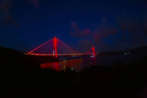 Yavuz Sultan Selim Bridge Istanbul Turkey — Stock Photo, Image