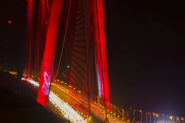 Yavuz Sultan Selim Bridge Istanbul Turquia — Fotografia de Stock