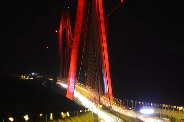 Yavuz Sultan Selim Brücke Istanbul Türkei — Stockfoto