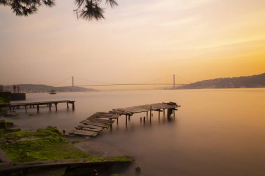 Gün Batımında Boğaziçi Köprüsü; Kuleli, İstanbul,Türkiye.