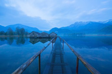 Kochelsee yakınlarındaki Sabah / Almanya