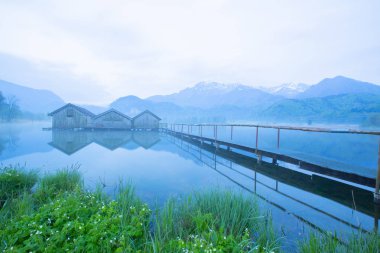 Kochelsee yakınlarındaki Sabah / Almanya