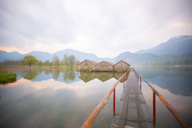 Kochelsee yakınlarındaki Sabah / Almanya