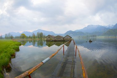 Kochelsee yakınlarındaki Sabah / Almanya