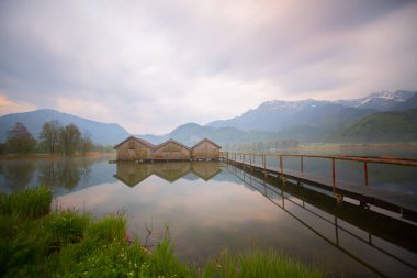 Kochelsee yakınlarındaki Sabah / Almanya
