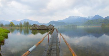 Kochelsee yakınlarındaki Sabah / Almanya