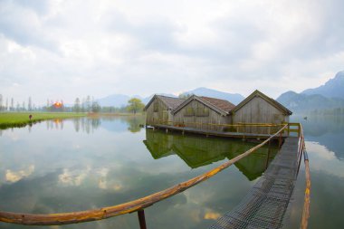 Kochelsee yakınlarındaki Sabah / Almanya