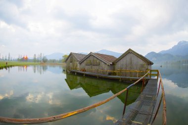 Kochelsee yakınlarındaki Sabah / Almanya