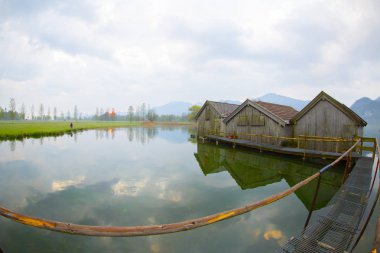 Kochelsee yakınlarındaki Sabah / Almanya