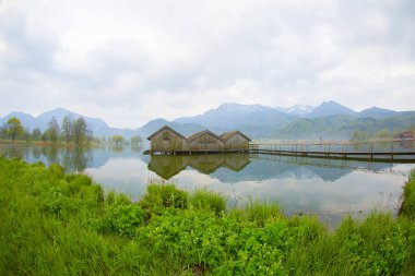 Kochelsee yakınlarındaki Sabah / Almanya