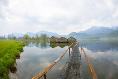 Kochelsee yakınlarındaki Sabah / Almanya