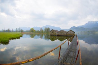 Kochelsee yakınlarındaki Sabah / Almanya