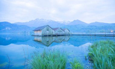 Kochelsee yakınlarındaki Sabah / Almanya