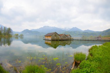 Kochelsee yakınlarındaki Sabah / Almanya