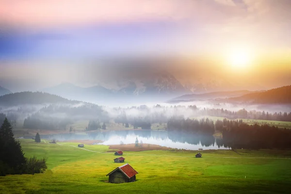 Lumières Lever Soleil Geroldsee — Photo