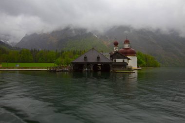 Lake Konigsee Bavyera Alpleri'nde