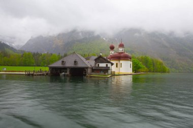 Lake Konigsee Bavyera Alpleri'nde