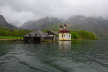 Lake Konigsee Bavyera Alpleri'nde