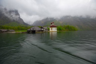 Lake Konigsee Bavyera Alpleri'nde