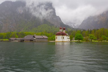 Lake Konigsee Bavyera Alpleri'nde