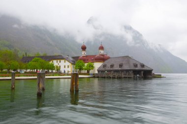 Lake Konigsee Bavyera Alpleri'nde