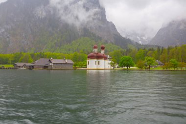 Lake Konigsee Bavyera Alpleri'nde