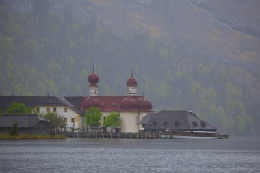 Lake Konigsee Bavyera Alpleri'nde