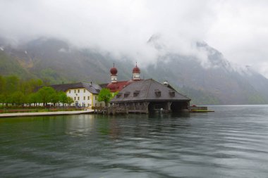 Lake Konigsee Bavyera Alpleri'nde