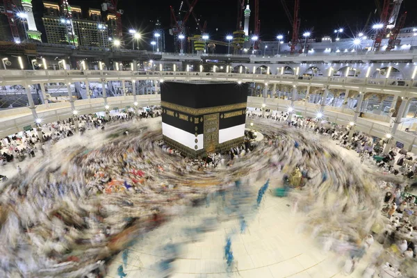 Muslimische Pilger Aus Aller Welt Die Während Der Hadsch Saudi — Stockfoto