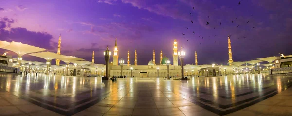 Masjid Nabawi Mesquita Nabawi Mesquita Profeta Medina Cidade Das Luzes — Fotografia de Stock