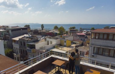 İstanbul/Türkiye'nin havadan görünümü.