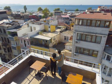 İstanbul/Türkiye'nin havadan görünümü.