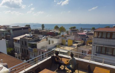 İstanbul/Türkiye'nin havadan görünümü.