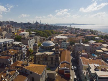 İstanbul/Türkiye'nin havadan görünümü.