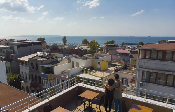 İstanbul/Türkiye'nin havadan görünümü.