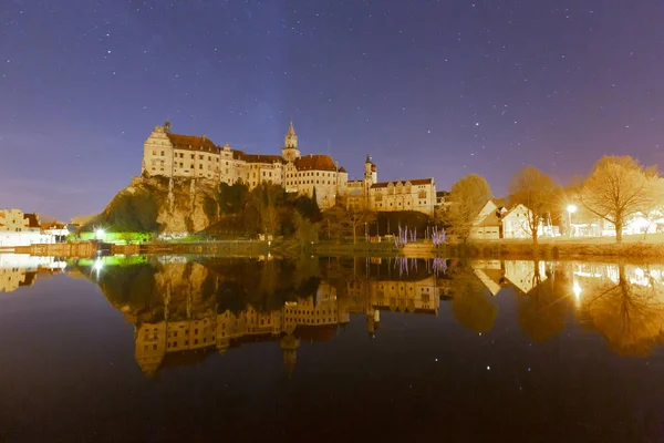 Sigmaringen Castle Nad Řekou Dunaj Baden Wurttemberg Německo — Stock fotografie