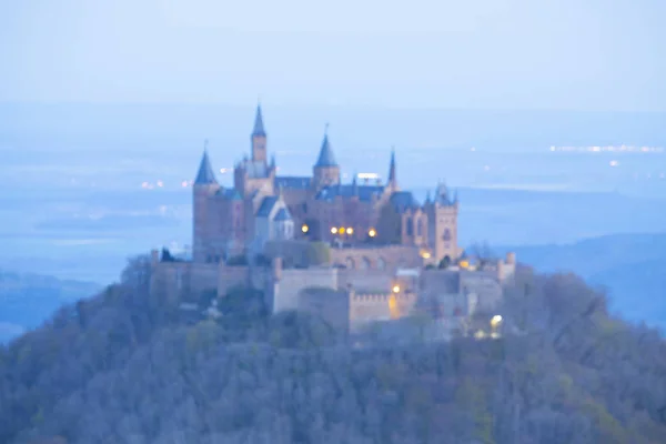 Vista Del Castillo Hohenzollern Los Alpes Suabos Baden Wurttemberg Alemania — Foto de Stock