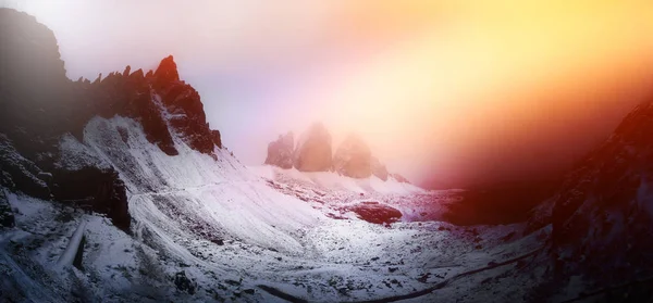 Beautiful View Famous Tre Cime Lavaredo Mountains Dolomites Mountain Range — Stock Photo, Image