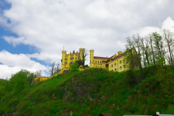 Schloss Und Landschaft Neuschwanstein Deutschland — Stockfoto