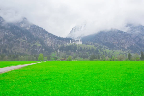 Castello Paesaggio Neuschwanstein Germania — Foto Stock